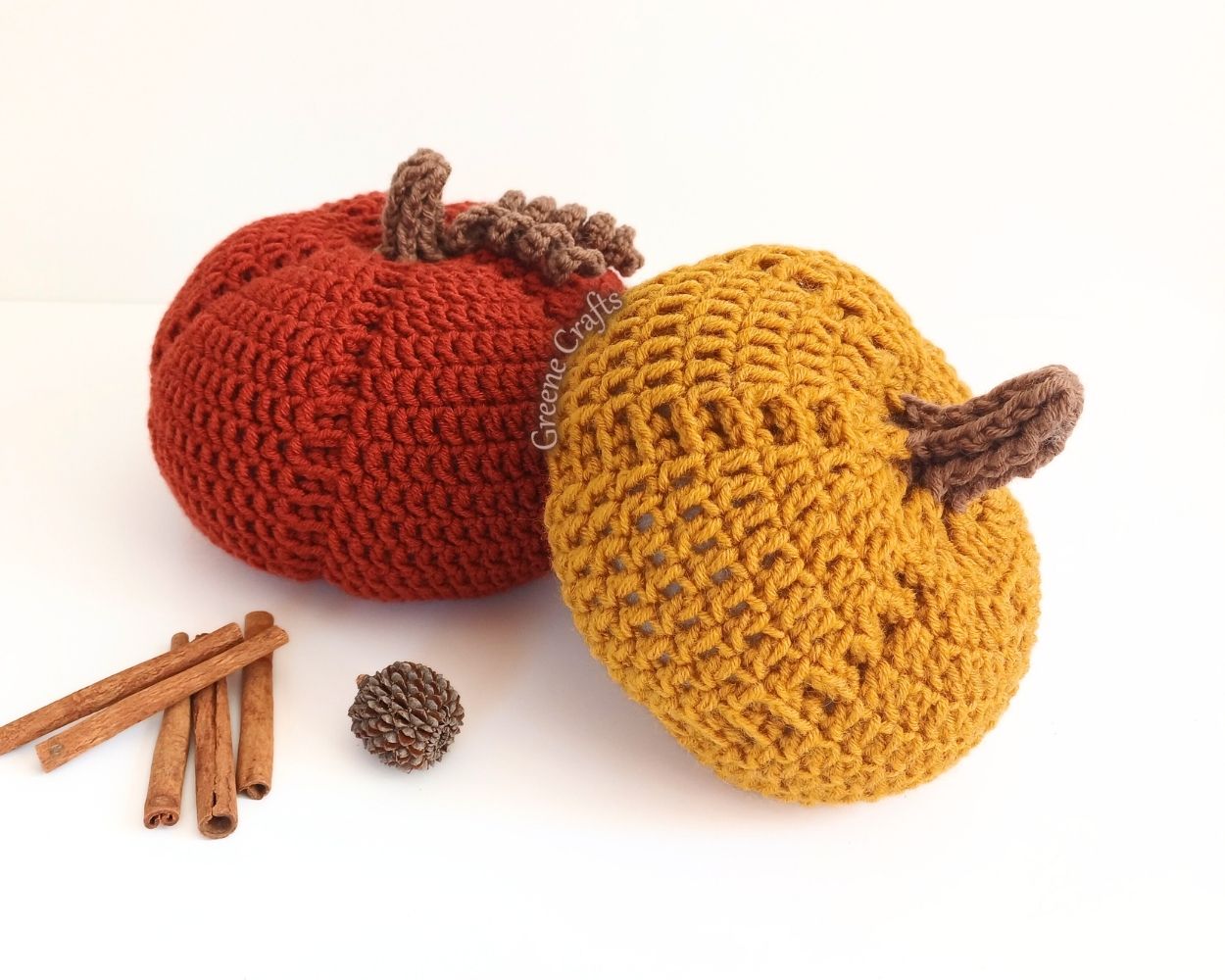 Rustic Fall Pumpkins in 2 Sizes - Crochet Pattern (No Sew) - Image 5