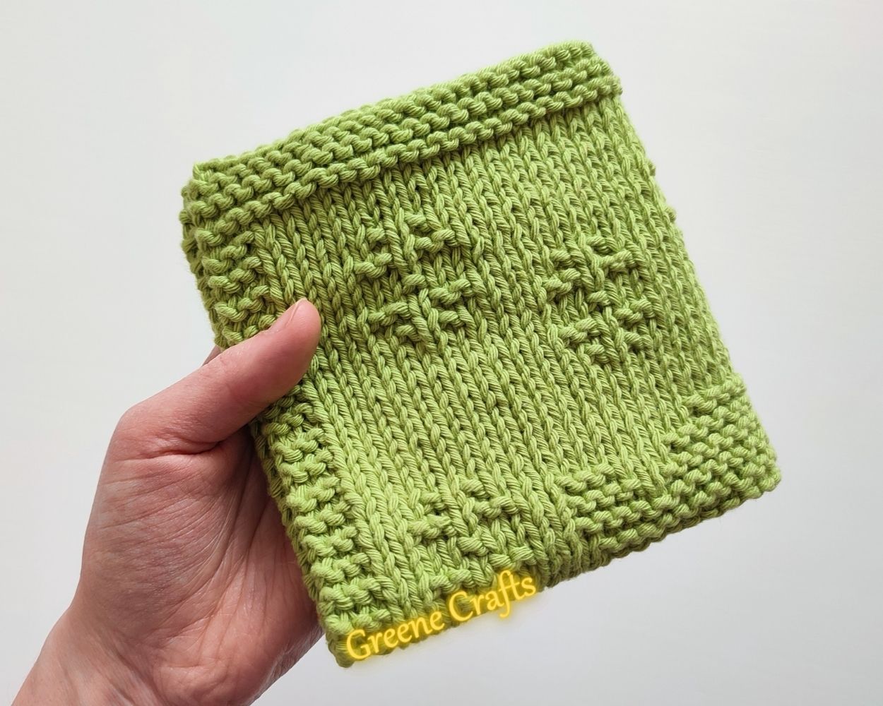 Bunny Dishcloth or Washcloth - Knitting Pattern - Image 3