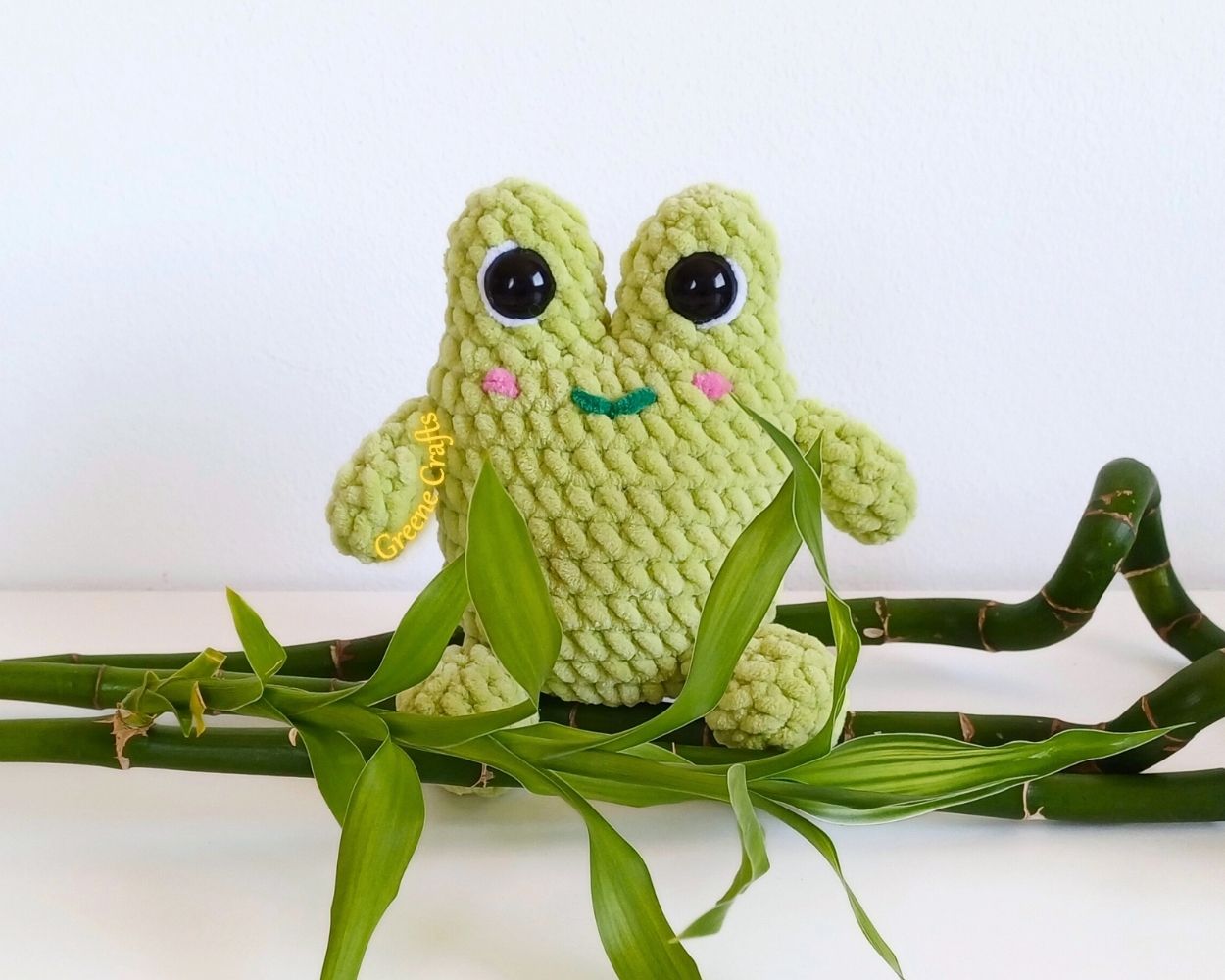 Chubby Frog Plush Toy - Crochet Pattern (No Sew)