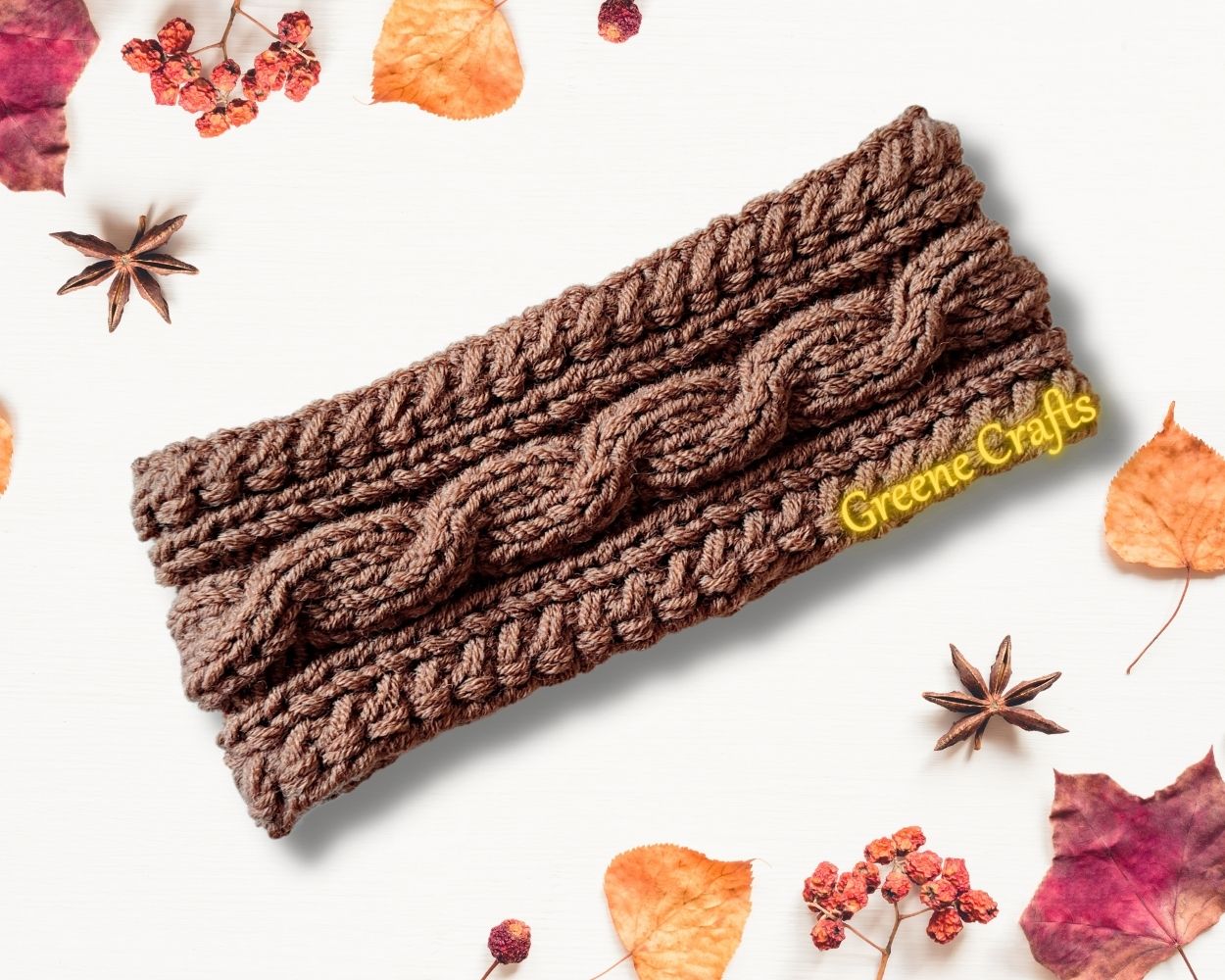 "Flow" Cabled Headband/Ear Warmer Knitting Pattern