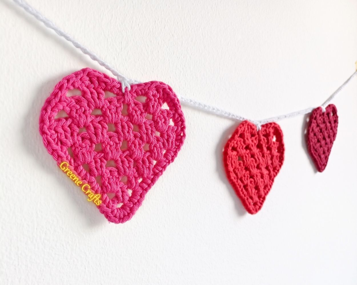 Granny Stitch Heart Garland - Crochet Pattern for Valentine’s Day - Image 3