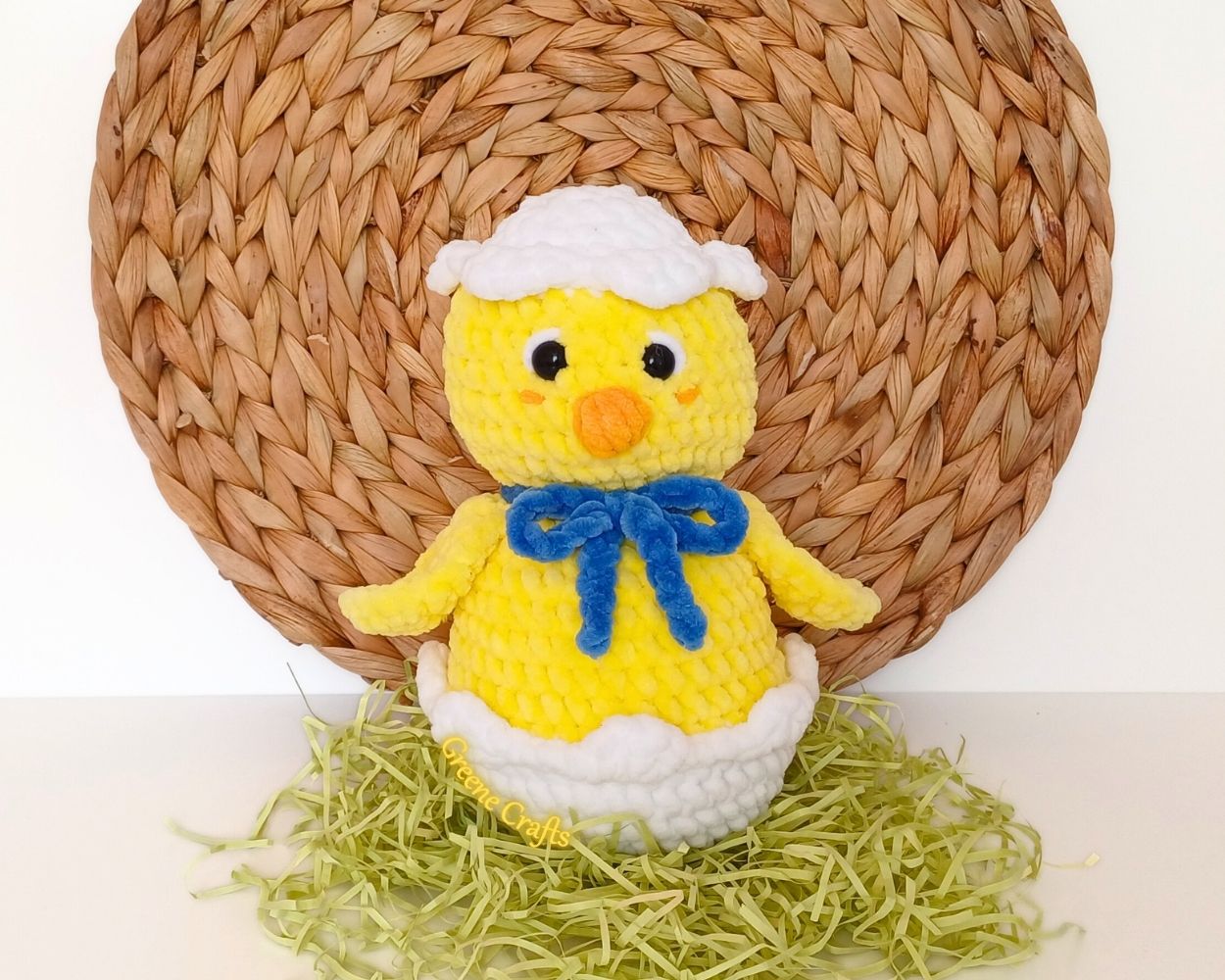 Hatching Chick Plush Toy - No Sew Crochet Pattern