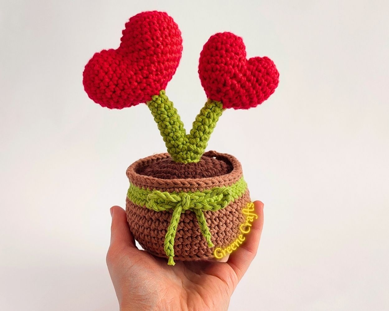 Heart Plant Crochet Pattern