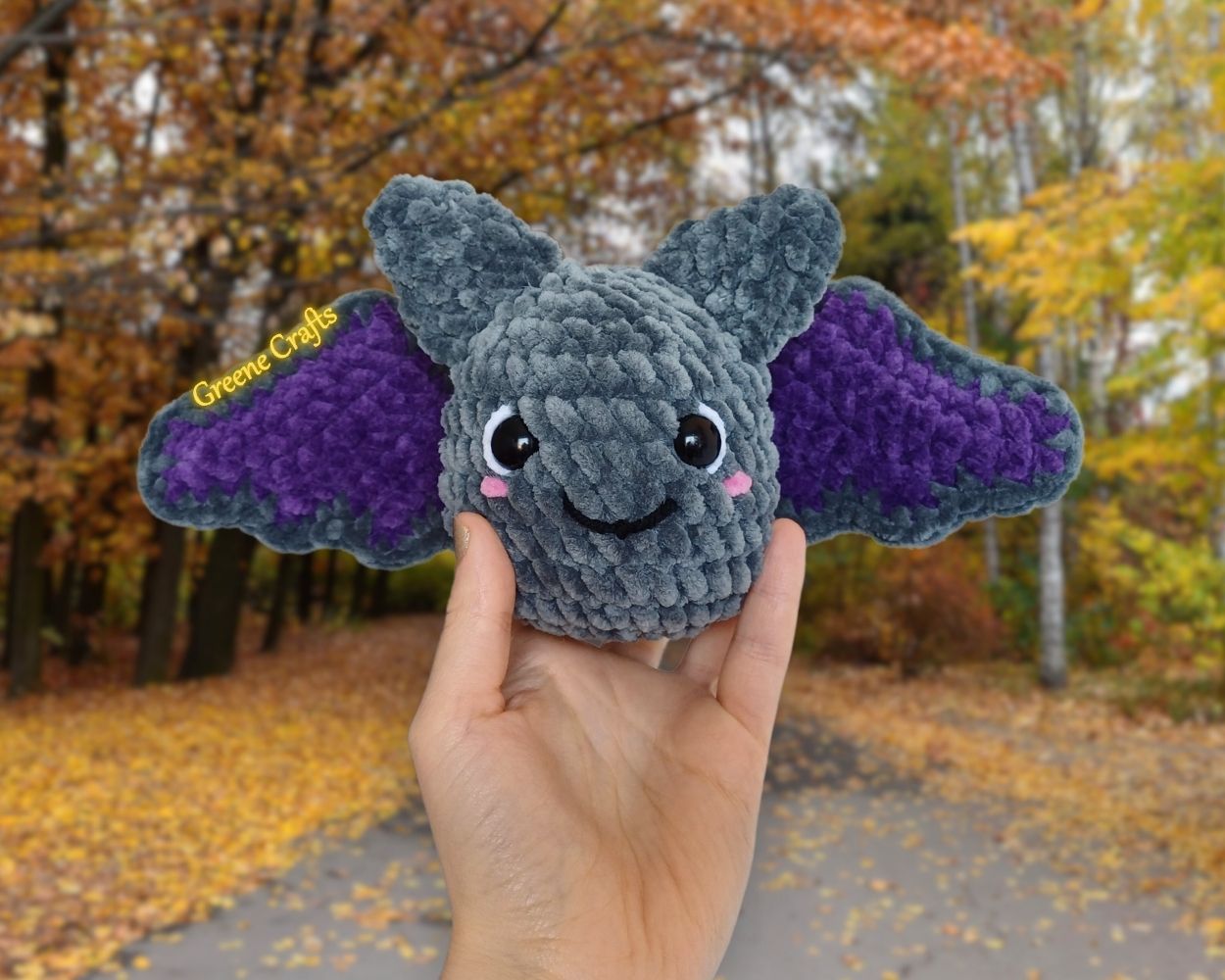 Mini Bat Plush Toy - Crochet Pattern