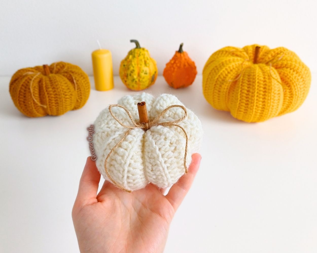 Rustic Pumpkin Centerpiece for Fall - Crochet Pattern - Image 5