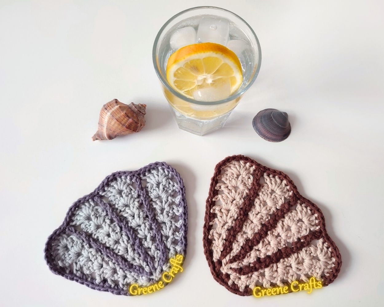 Scallop Coaster Crochet Pattern