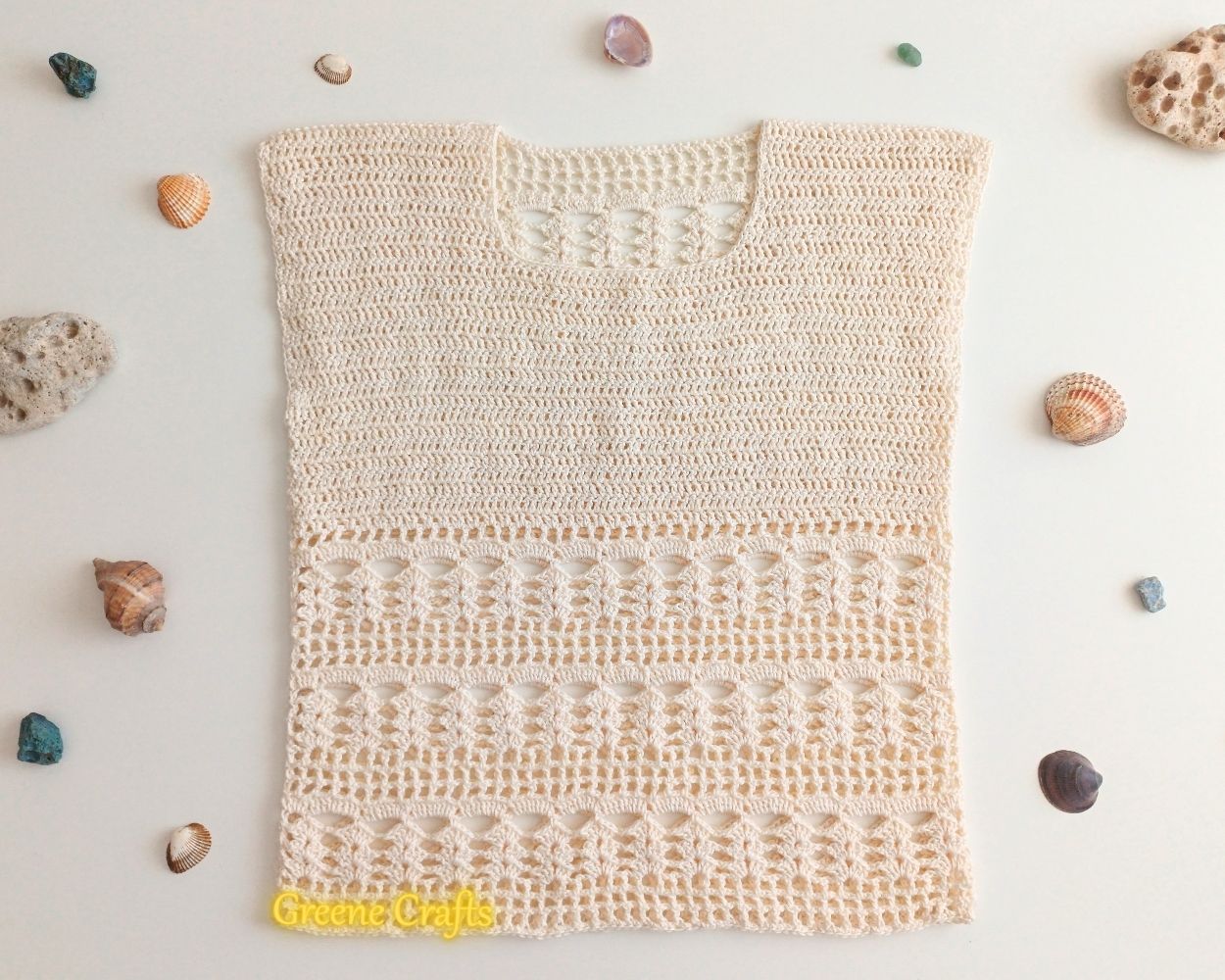 "Summer Breeze" - Women's Lace Top Crochet Pattern, Sizes XS-3XL - Image 6