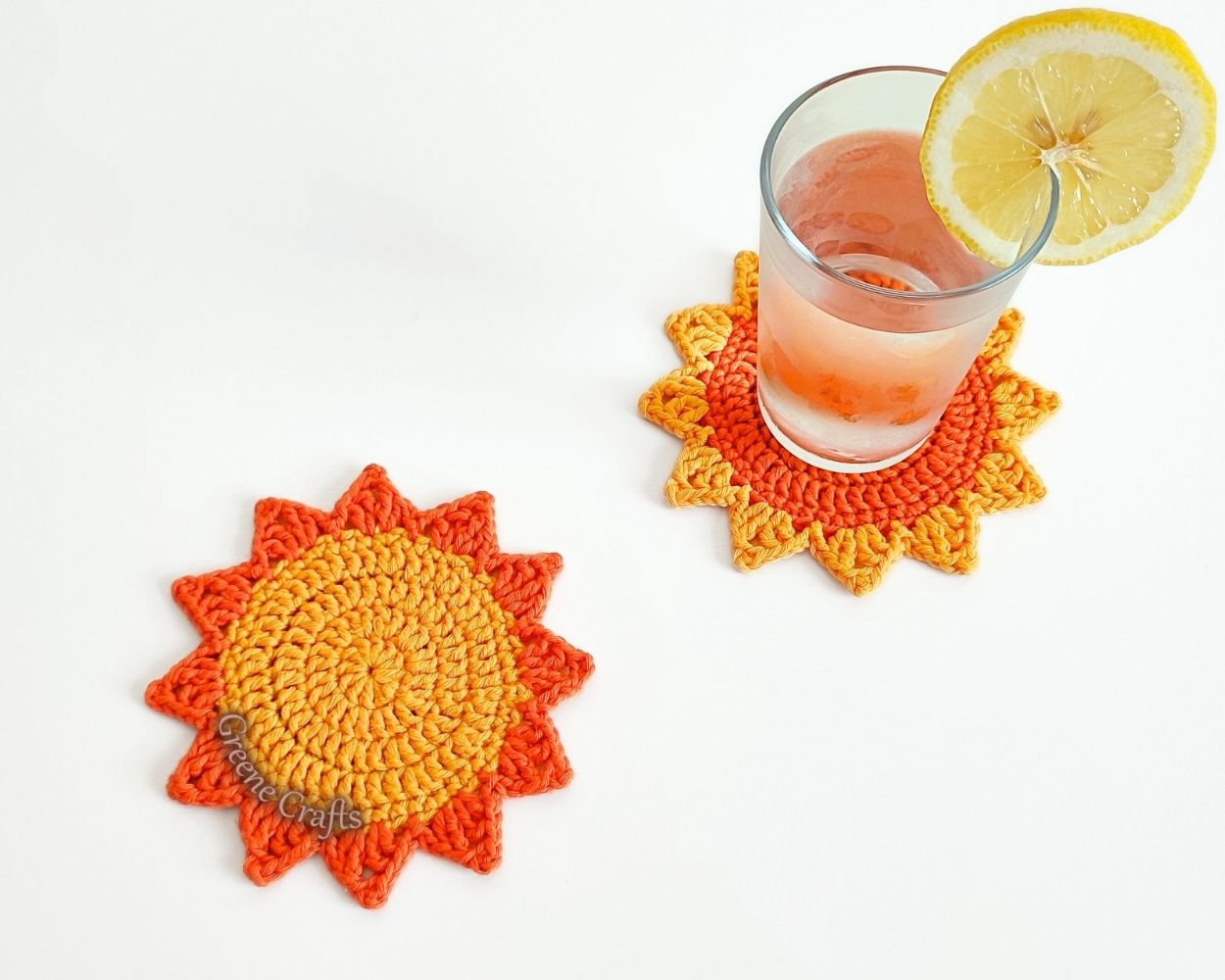 Sun Coaster Crochet Pattern