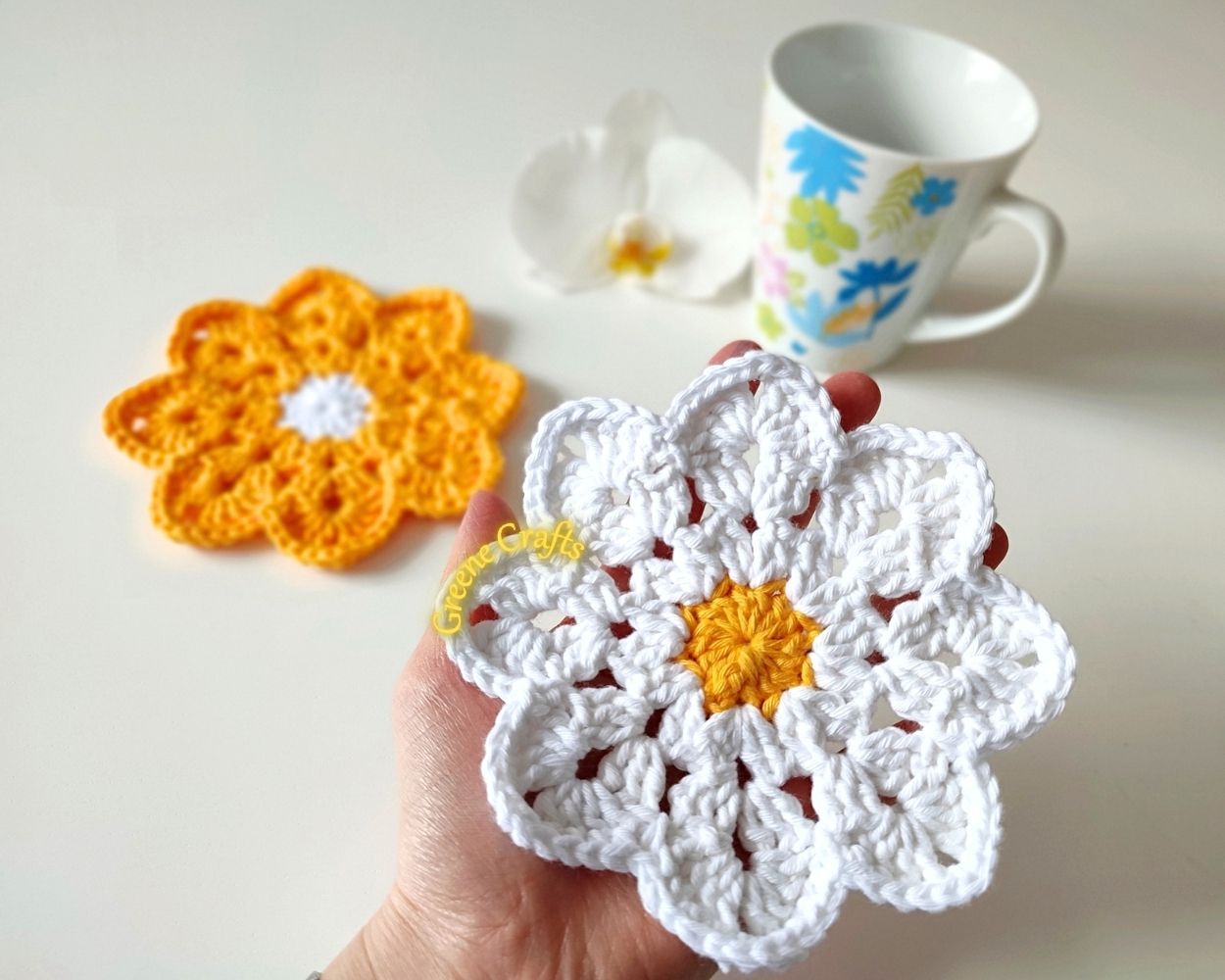Daisy Coaster Crochet Pattern