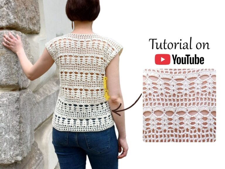 crochet summer lace stitch video tutorial