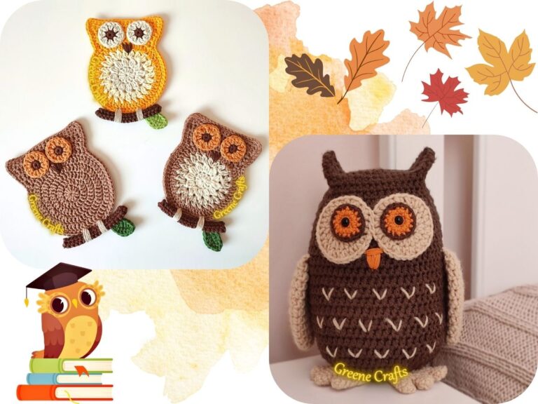 cute crochet owl patterns for fall